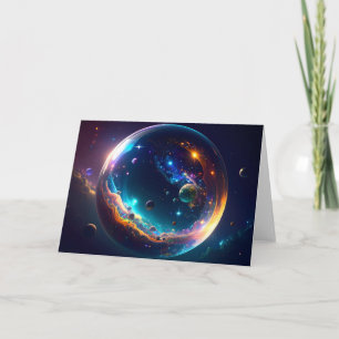 Carte Bulle cosmique Galaxie Imaginaire Art