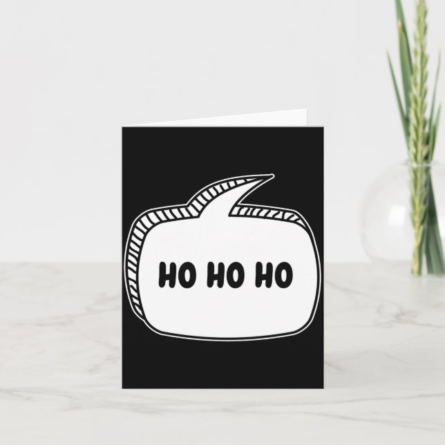 Carte Bulle de dialogue Ho Ho Ho  (Devant)