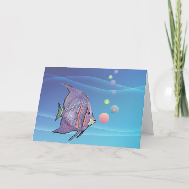 CARTE BULLE DE POISSON PAR SHARON SHARPE (Devant)