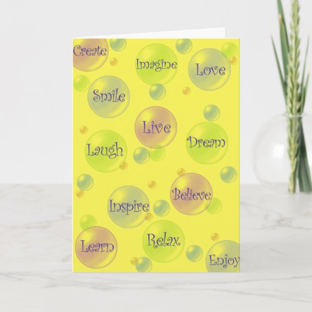 Carte Bulles d'inspiration (Devant)