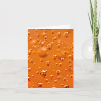 Carte Bulles orange