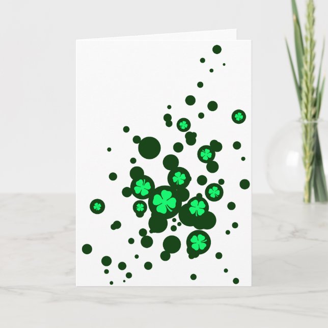 Carte Bulles shamrocks (Devant)