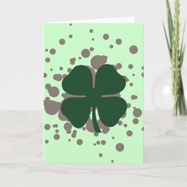 Carte Bulles shamrocks (Devant)