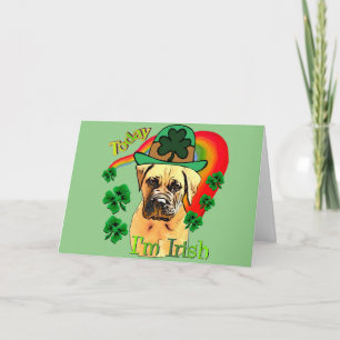 Carte Bullmastiff Jour de la Saint Patrick