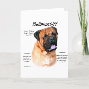 Carte Bullmastiff (rouge) Histoire Conception