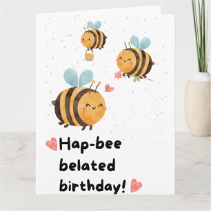 Carte Bumblebee Anniversaire tardif