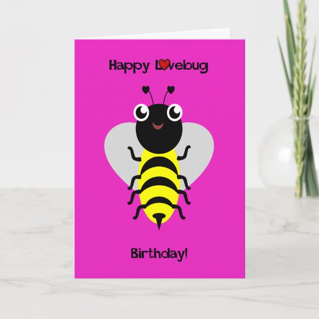 Carte Bumblebee Love Bug (Devant)