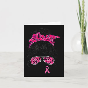 Carte Bun Gles porte le guerrier rose pour la sensibilis