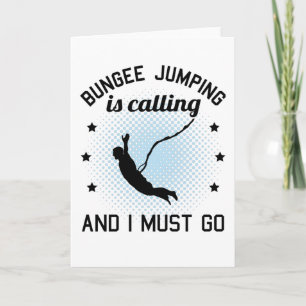 Carte Bungee Jumping Drôle Dire Bungy Jumping Cadeau