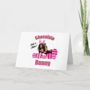 Carte Bunny au chocolat