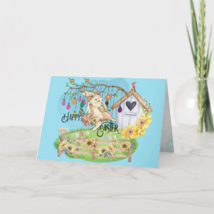 Carte Bunny célèbre le jour de Pâques