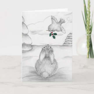 Carte Bunny de Noël