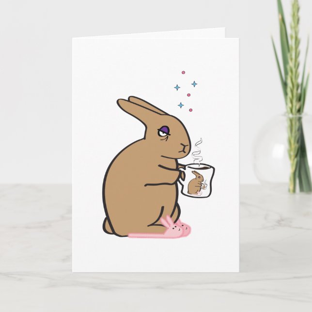 CARTE BUNNY DU MATIN (Devant)