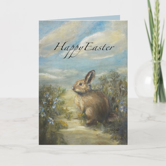 Carte Bunny Lane EASTER 5 x 7" (Devant)
