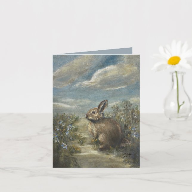 Carte Bunny Lane [vide] 4 x 5.6" (Petite plante)