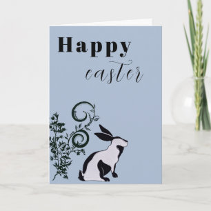 Carte Bunny moderne Joyeux Pâques Personnalisé