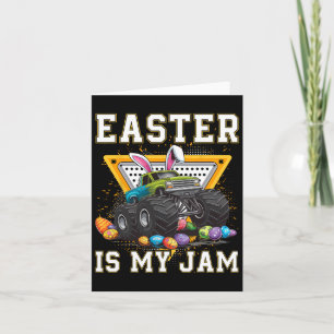 Carte Bunny Monster Camion Pâques Est Mon Jour De Jam Ga