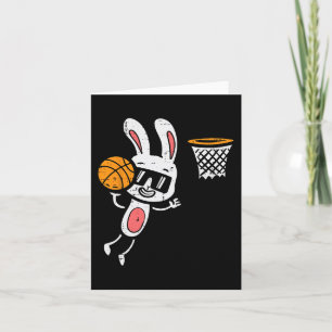 Carte Bunny Pâques Bysketbyll Dunk Sports Boys Enfants T