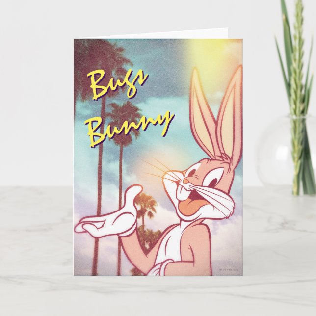 Carte BUNNY™ Photo de vacances BUGS (Devant)