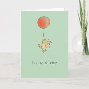 Carte Bunny Roo - Grand Ballons Rouge