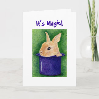 Carte Bunny Top Hat
