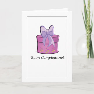Carte Buon Compleanno - joyeux anniversaire dans la