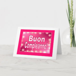 Carte Buon Compleanno - Joyeux anniversaire en italien