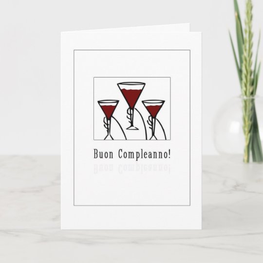 Carte Buon Compleanno Joyeux Anniversaire En Italien Zazzle Fr
