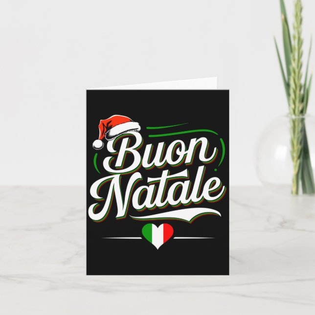Carte Buon Natale Italian Family Christmas Italy Pride H (Devant)