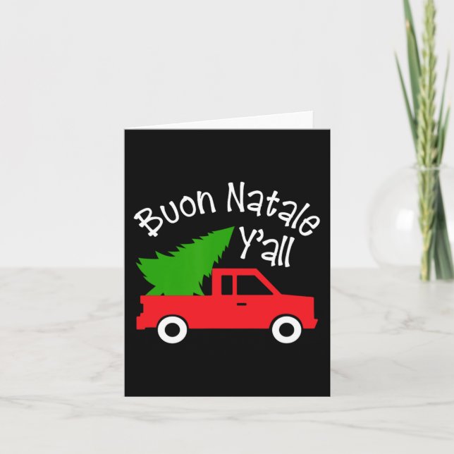Carte Buon natale italienne christmasy#39 ; tout drôle i (Devant)