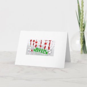 CARTE ***BUON NATALE*** JOYEZ FAMILLE / AMIS DE NOËL