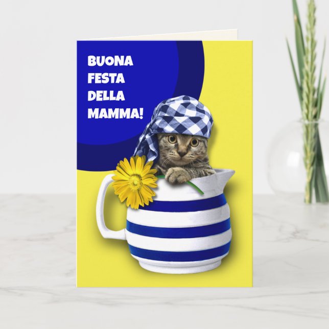Carte Buona Festa della Mamma Fête des mères en italien (Devant)
