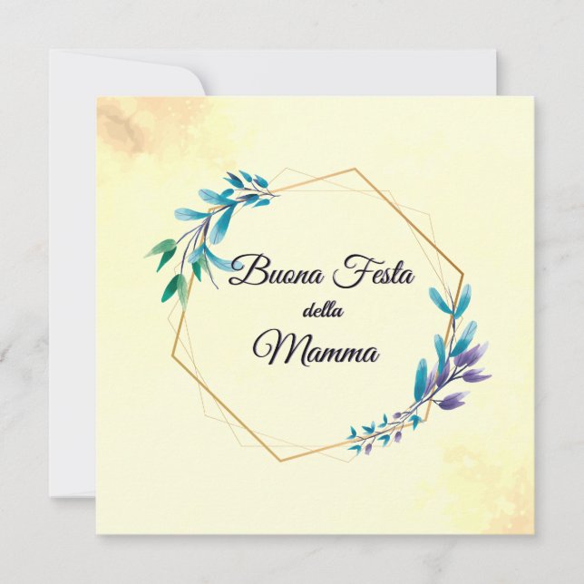 Carte Buona Festa della Mamma | Joyeux anniversaire (Devant)