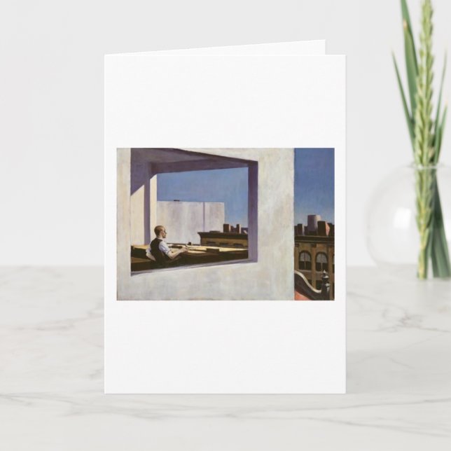 Carte Bureau dans une petite ville - Edward Hopper (Devant)