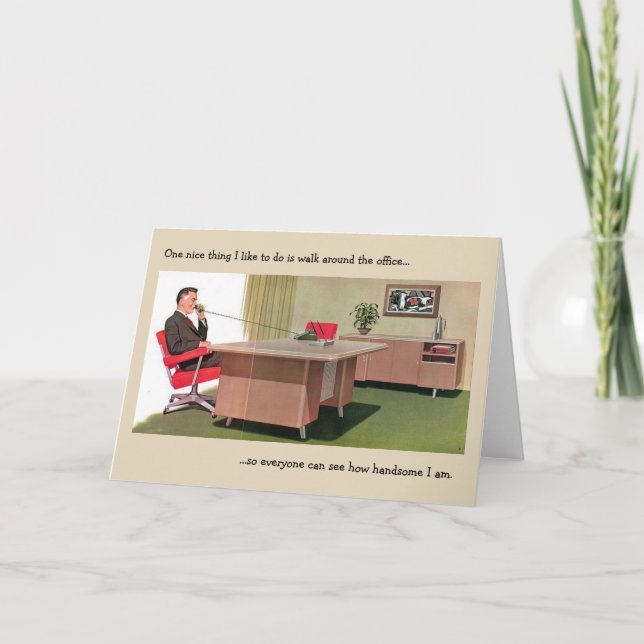 Carte Bureau Rétro - Le chef Delusionnel, (Devant)