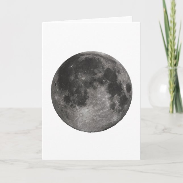 Carte Bureau Spatial Lunaire Fête Douche Paix Amour Art (Devant)