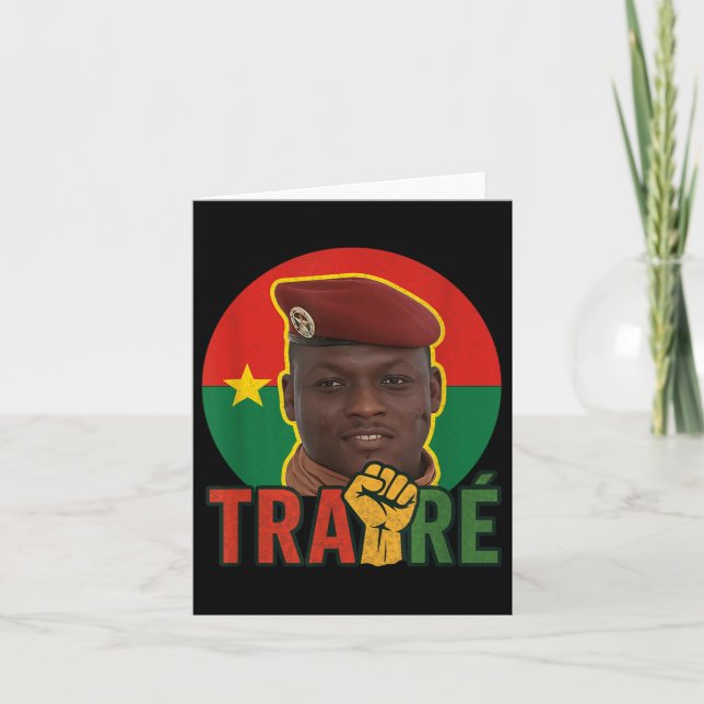 Carte Burkina Faso - Bravo Capitaine Ibrahim Traoré _ Th (Devant)