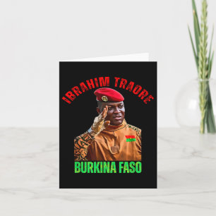 Carte Burkina Faso - Ibrahim Traoré Thomas Sankara