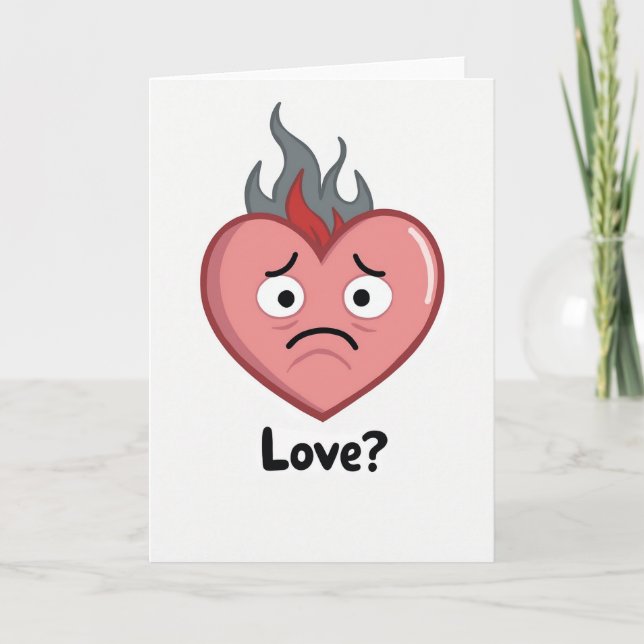 Carte Burning Love Heartbreak Card (Devant)
