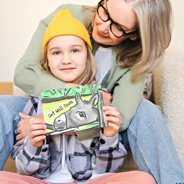 Carte Burro Get Well Bientôt (Créateur téléchargé)