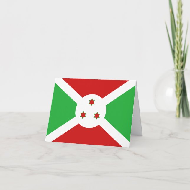 Carte Burundi drapeau (Devant)