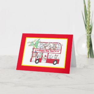 Carte Bus Nouvel An chinois - Année du Tigre