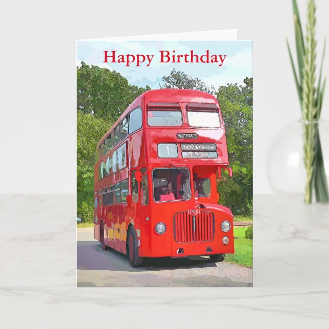 CARTE BUS ROUGE BRITANNIQUE (Devant)