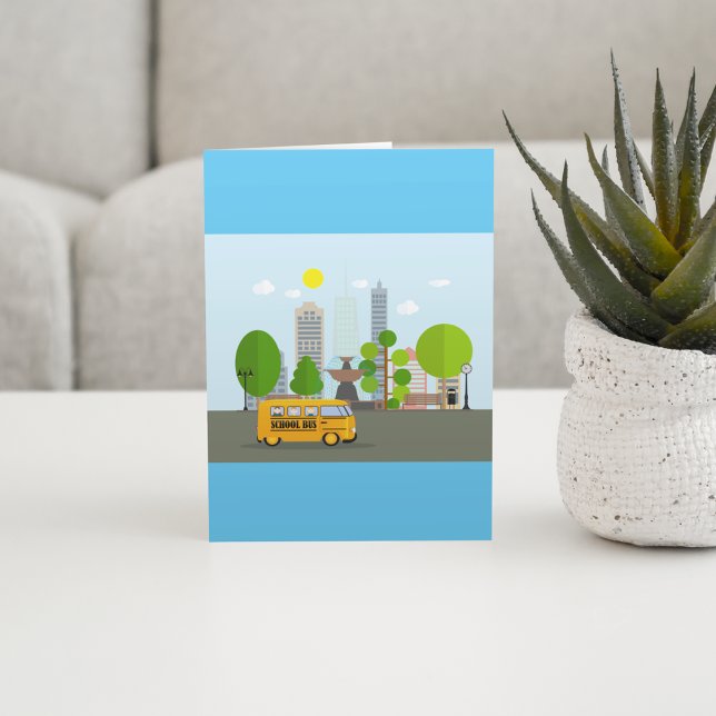 Carte Bus Scolaire En Ville (Créateur téléchargé)