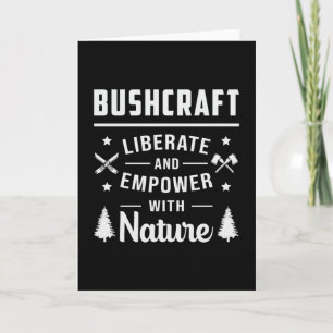 Carte Bushcraft Apocalypse Survival Outdoor Funny Cadeau