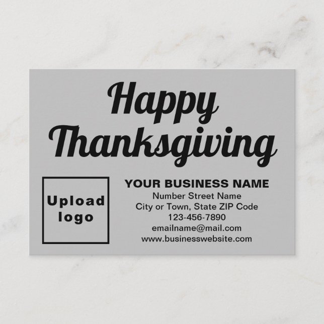 Carte Business Thanksgiving Petite Grey Appartement Salu (Devant)