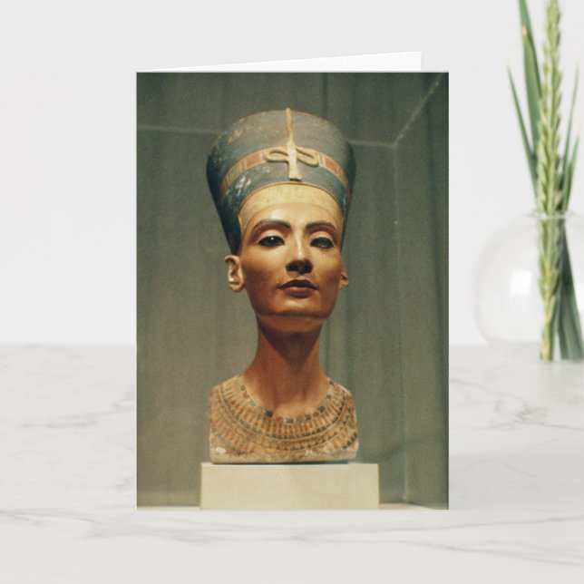 Carte Buste de la Reine Nefertiti, vue de face (Devant)