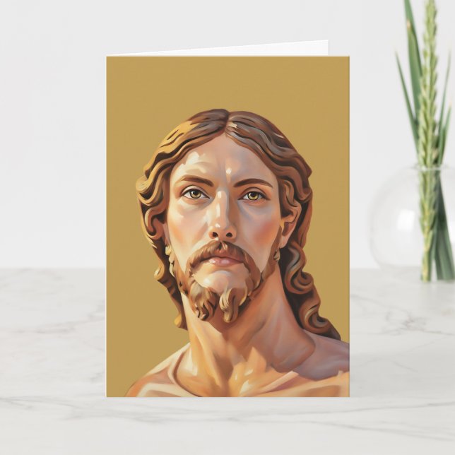 Carte BUSTE DU CHRIST SAUVEUR par MICHELANGELO 2026 (Devant)