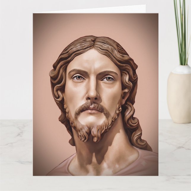 Carte BUSTE DU CHRIST SAUVEUR par MICHELANGELO 2026 (Devant)
