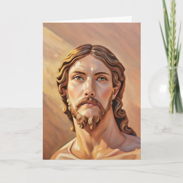 Carte BUSTE DU CHRIST SAUVEUR par MICHELANGELO 2026 (Devant)